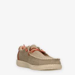 Walk In Pitas WP150-STEVE-27TAUPE-Homme Slip Ons