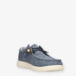 Walk In Pitas WP150-WALLABI-LINEN-25AZUL-Homme Slip Ons