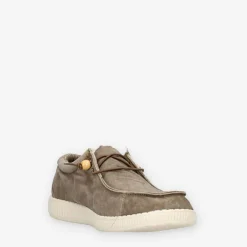 Walk In Pitas WP150-WALLABI-WASHED-27TAU-Homme Slip Ons