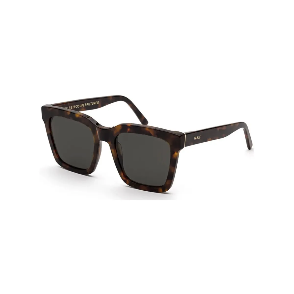 Retrosuperfuture 0WX Aalto Lunettes de soleil, Havana/Noir, 54 mm-Homme Lunettes De Soleil